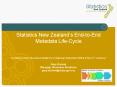 Statistics New Zealands EndtoEnd Metadata LifeCycle Creating a New Business Model for a National Sta