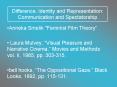 Difference, Identity and Representation: Communication and Spectatorship
