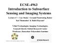 ECSE4963 Introduction to Subsurface Sensing and Imaging Systems