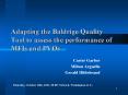 Adapting the Baldrige Quality Tool to assess the performance of MFIs and PVOs