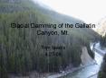 Glacial Damming of the Gallatin Canyon, Mt'
