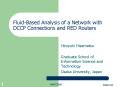 FluidBased Analysis of a Network with DCCP Connections and RED Routers