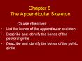 Chapter 8 The Appendicular Skeleton