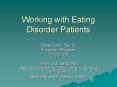 Working with Eating Disorder Patients