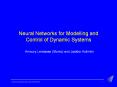 Neural Networks for Modelling and Control of Dynamic Systems