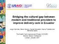Bridging the cultural gap between modern and traditional providers to improve delivery care in Ecuad