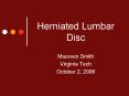 Herniated Lumbar Disc