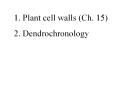 Plant cell walls Ch' 15