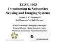ECSE4963 Introduction to Subsurface Sensing and Imaging Systems