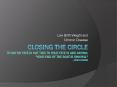Closing the Circle To say my fate is not tied to your fate is like saying: "Your end of the boat is