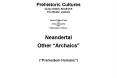 Prehistoric Cultures Class Slides Set