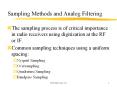 Sampling Methods and Analog Filtering
