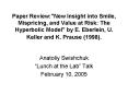 Paper Review:"New Insight into Smile, Mispricing, and Value at Risk: The Hyperbolic Model" by E' Ebe