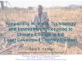 Supporting Science, Technology and Innovation to Respond to Climate Change in the Least Developed Co
