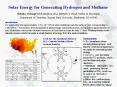 Solar Energy for Generating Hydrogen and Methane
