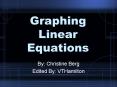 Graphing Linear Equations