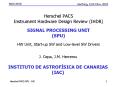 Herschel PACS Instrument Hardware Design Review IHDR SIGNAL PROCESSING UNIT SPU HW Unit, Startup SW