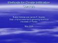 Methods for Onsite Infiltration Controls Ruben Kertesz and James P' Heaney Dept' of Environmental En