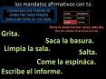 los mandatos afirmativos con t
