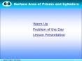 Surface Area of Prisms and Cylinders