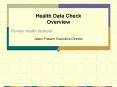Health Data Check Overview