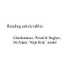 Reading article tables