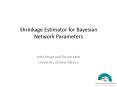 Shrinkage Estimator for Bayesian Network Parameters