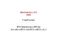 Biochemistry 412