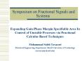 Symposium on Fractional Signals and Systems