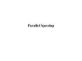Parallel Speedup