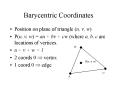 Barycentric Coordinates