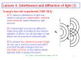 Lecture 4: Interference and diffraction of light I