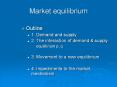 Market equilibrium