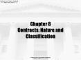 Chapter 8 Contracts: Nature and Classification