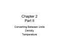 Chapter 2 Part II