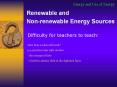 Energy and Use of Energy