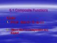 5'1 Composite Functions