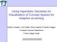 Using Hyperbolic Geometry for Visualisation of Concept Spaces for Adaptive eLearning