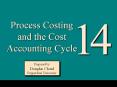 Process Costing and the Cost Accounting Cycle
