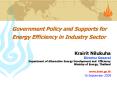 Government Policy and Supports for Energy Efficiency in Industry Sector