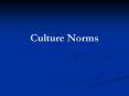Culture Norms