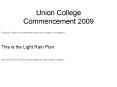 Union College Commencement 2009