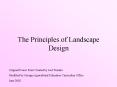 The Principles of Landscape Design