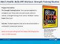 Mens Health: Belly Off Workout: Strength Training Routine