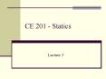 CE 201 Statics