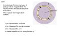 A circular loop of wire is in a region of spatially uniform magnetic field' The magnetic field is di