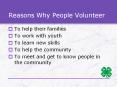 Reasons Why People Volunteer