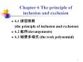 Chapter 6 The principle of inclusion and exclusion