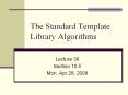 The Standard Template Library Algorithms