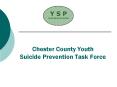 Chester County Youth Suicide Prevention Task Force